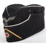 Third Reich Panzer Signals Officers Overseas / Side Cap