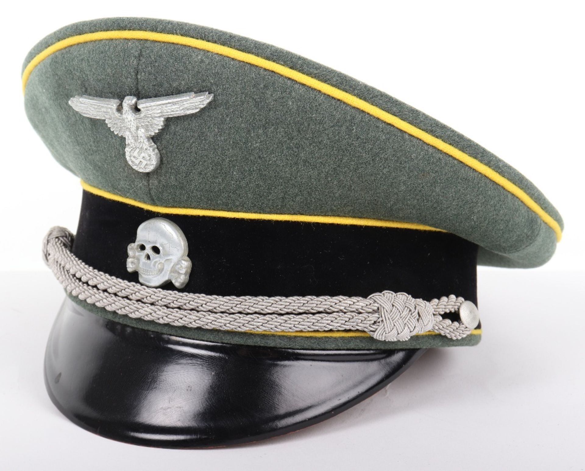 Waffen-SS Signals Officers Peaked Cap - Image 2 of 6