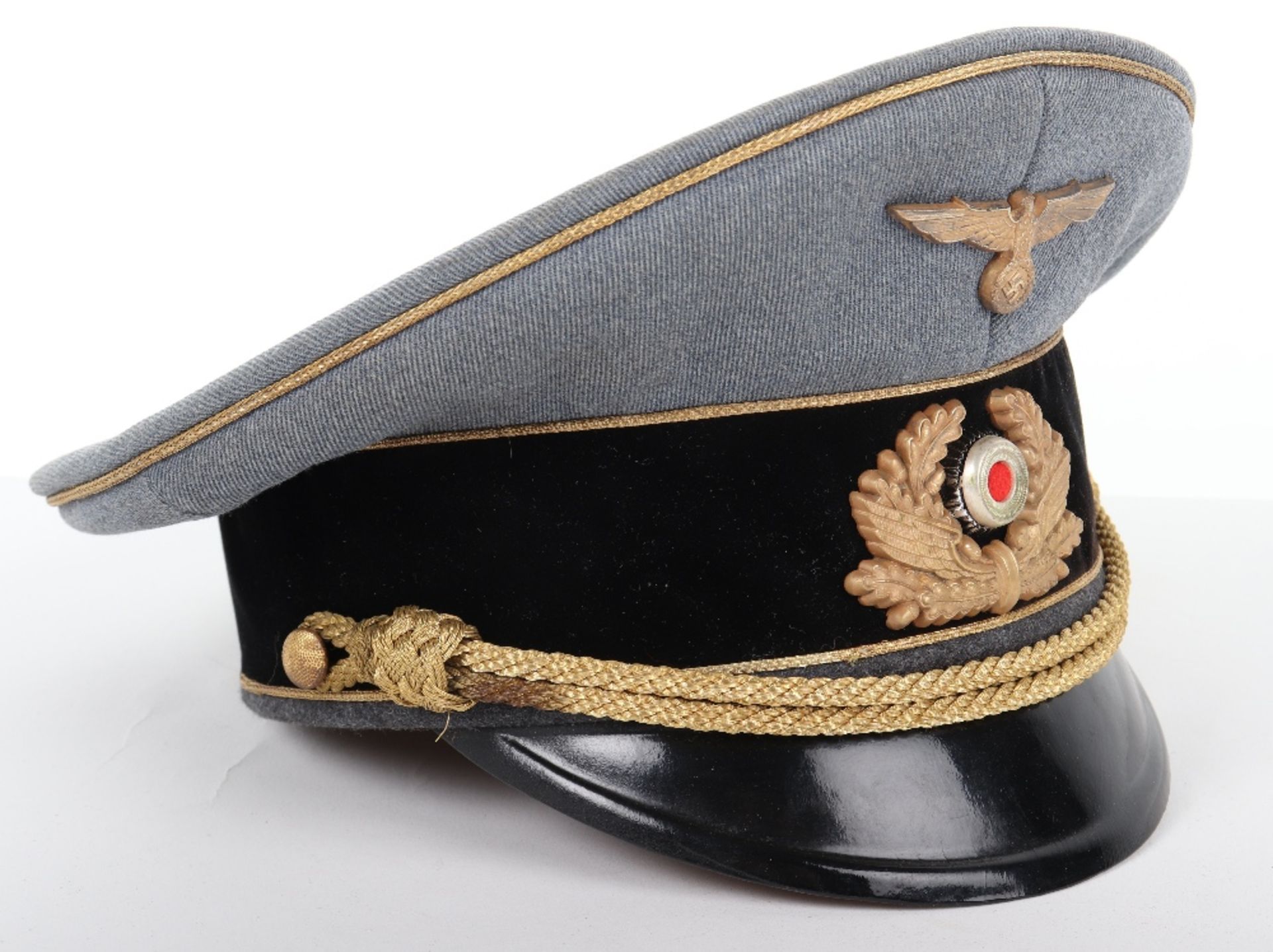 Third Reich Bahnschutz Leaders Peaked Cap - Image 2 of 6