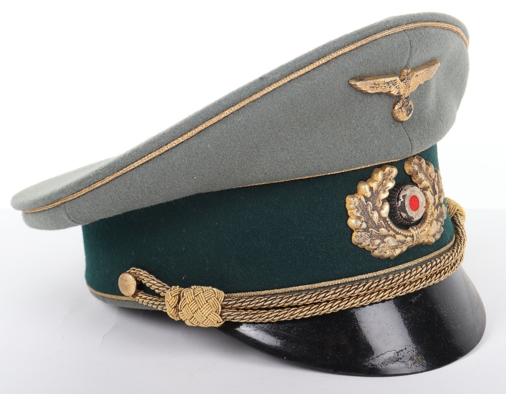 German Army Generals Peaked Cap - Image 3 of 6