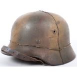 Luftwaffe M-40 Normandy Camouflaged Steel Combat Helmet