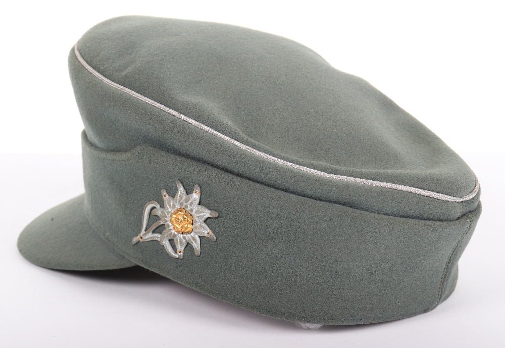 German Army Mountain Troops (Gebirgsjäger) Officers M-43 Field Cap - Image 5 of 6