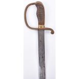 Turkish WWI Artillery Sword