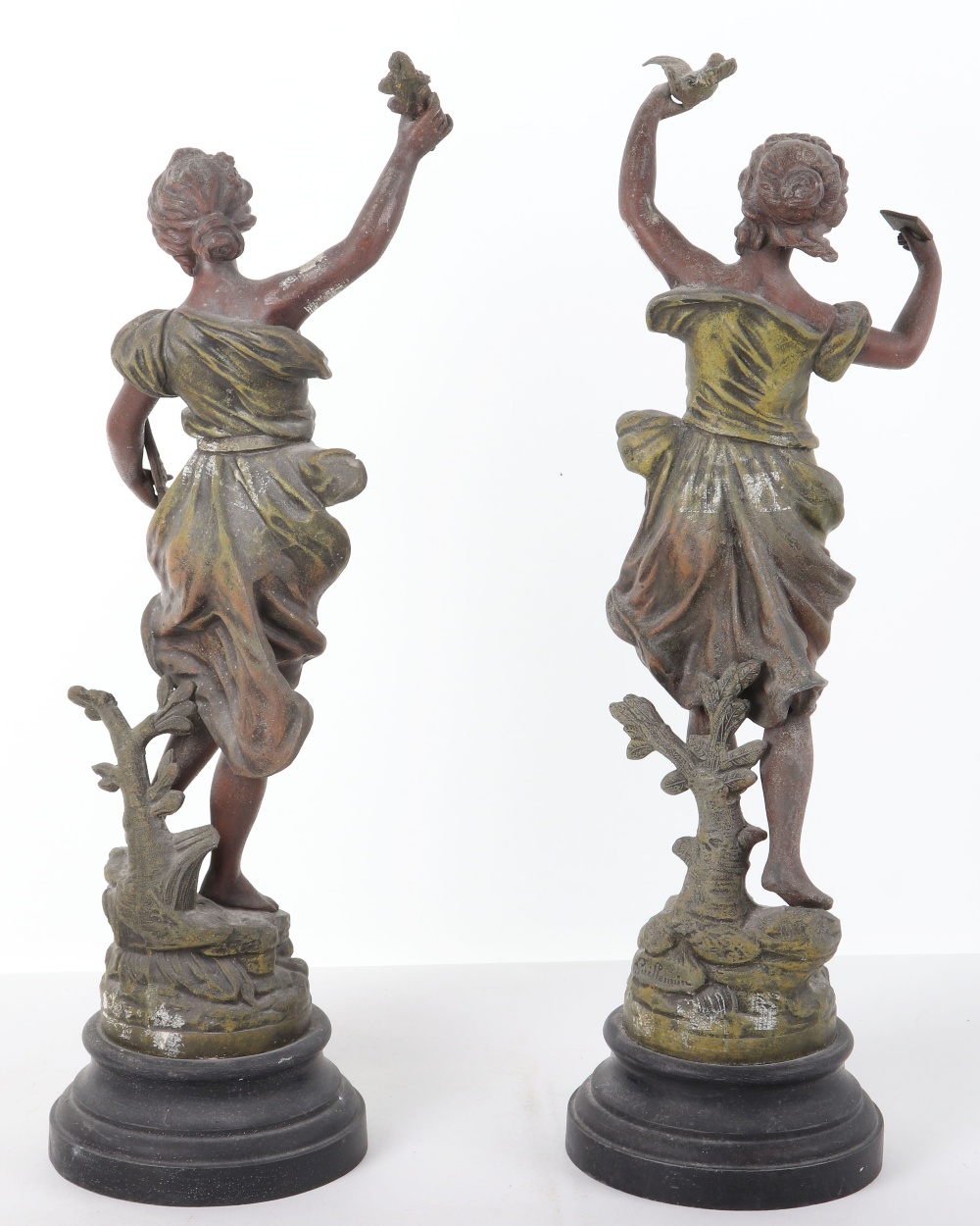 A pair of spelter figures after E.C.H Guillemin - Image 4 of 13