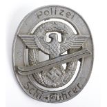 Third Reich Police Ski Fuhrer Award Badge