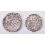 Two silver Drachm coins
