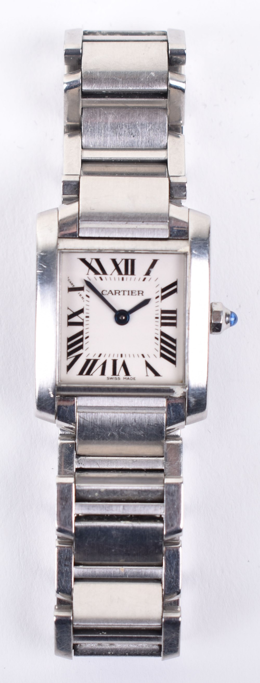 A ladies Cartier steel Tank wristwatch - Image 2 of 3