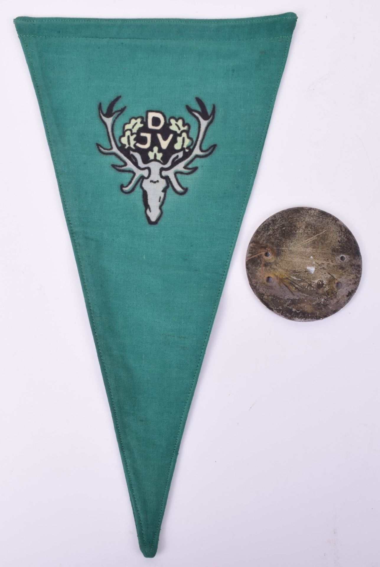 German Hunting Association Car Badge and Pennant - Image 3 of 3