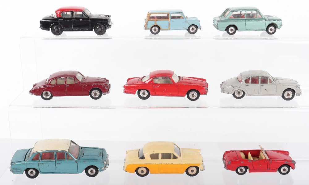 Nine Dinky toys