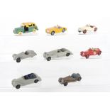 Eight Unboxed Dinky Toys Cars