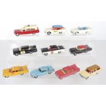 Ten Original Unboxed Corgi Toys USA Vehicles