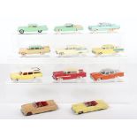 Eleven Unboxed Dinky Toys USA Cars