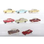 Eight French Dinky Toys Unboxed Cars,