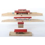 Hornby pre-war wooden 00 Gauge buildings