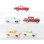 Five Model Pet Asahi Toy Company (Japan) Diecast Models