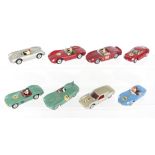 Eight unboxed Solido Competition Diecast Cars 1/43 scale, circa 1960’s