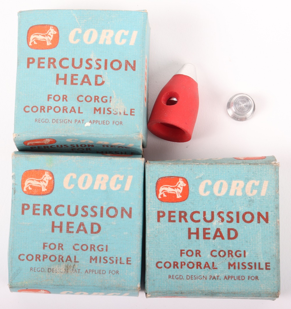 Three Boxed Original 1480 Percussion Heads for Corgi Corporal Missiles - Image 2 of 3