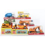 Seven boxed Shinsei (Japan) Mini Power Construction Vehicles