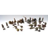 Elastolin and Lineol 70mm WWI British and German Infantry