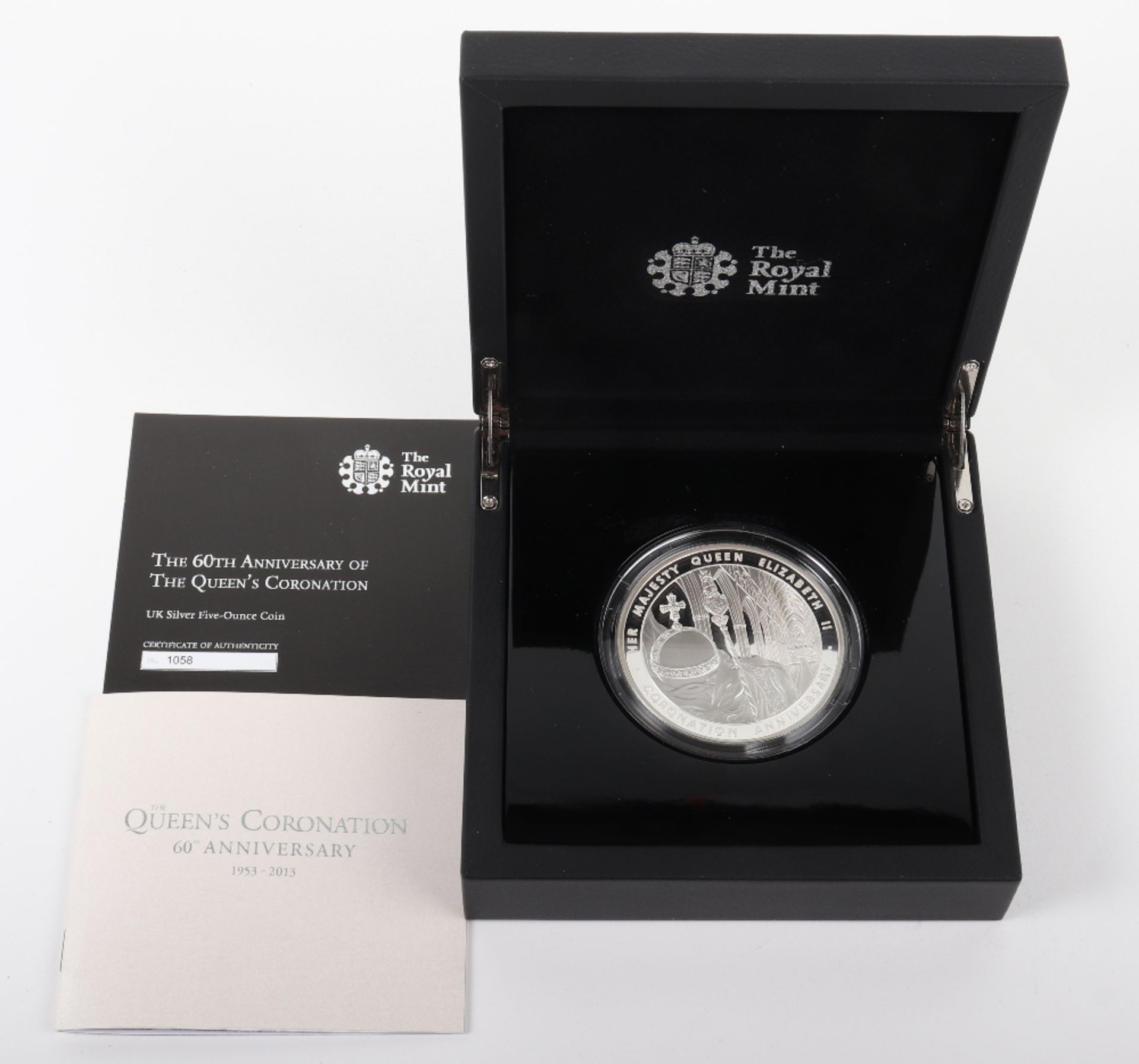 Royal Mint 60th Anniversary Coronation Five Ounce Silver Coin