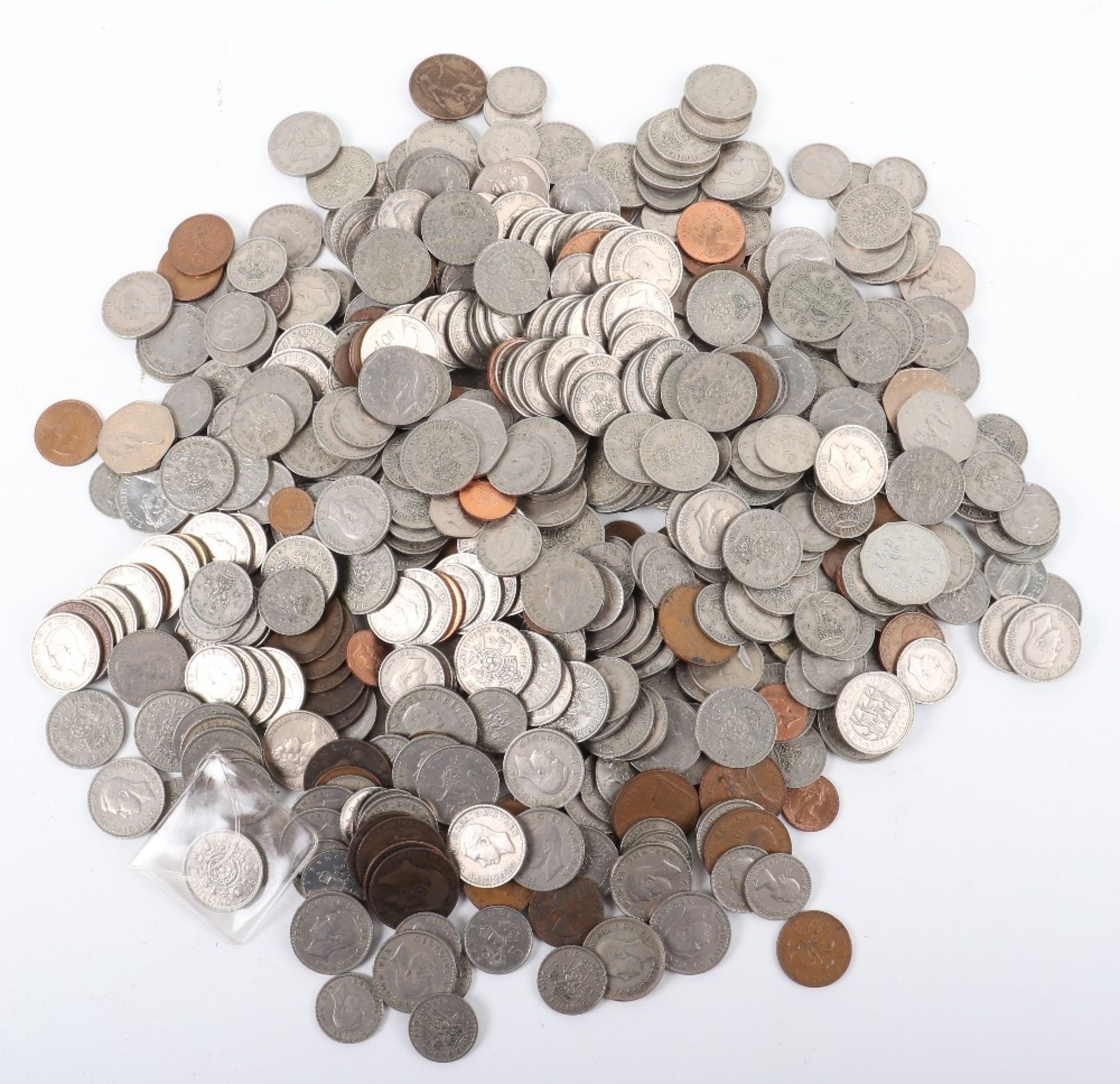 A quantity of post 1947 coinage