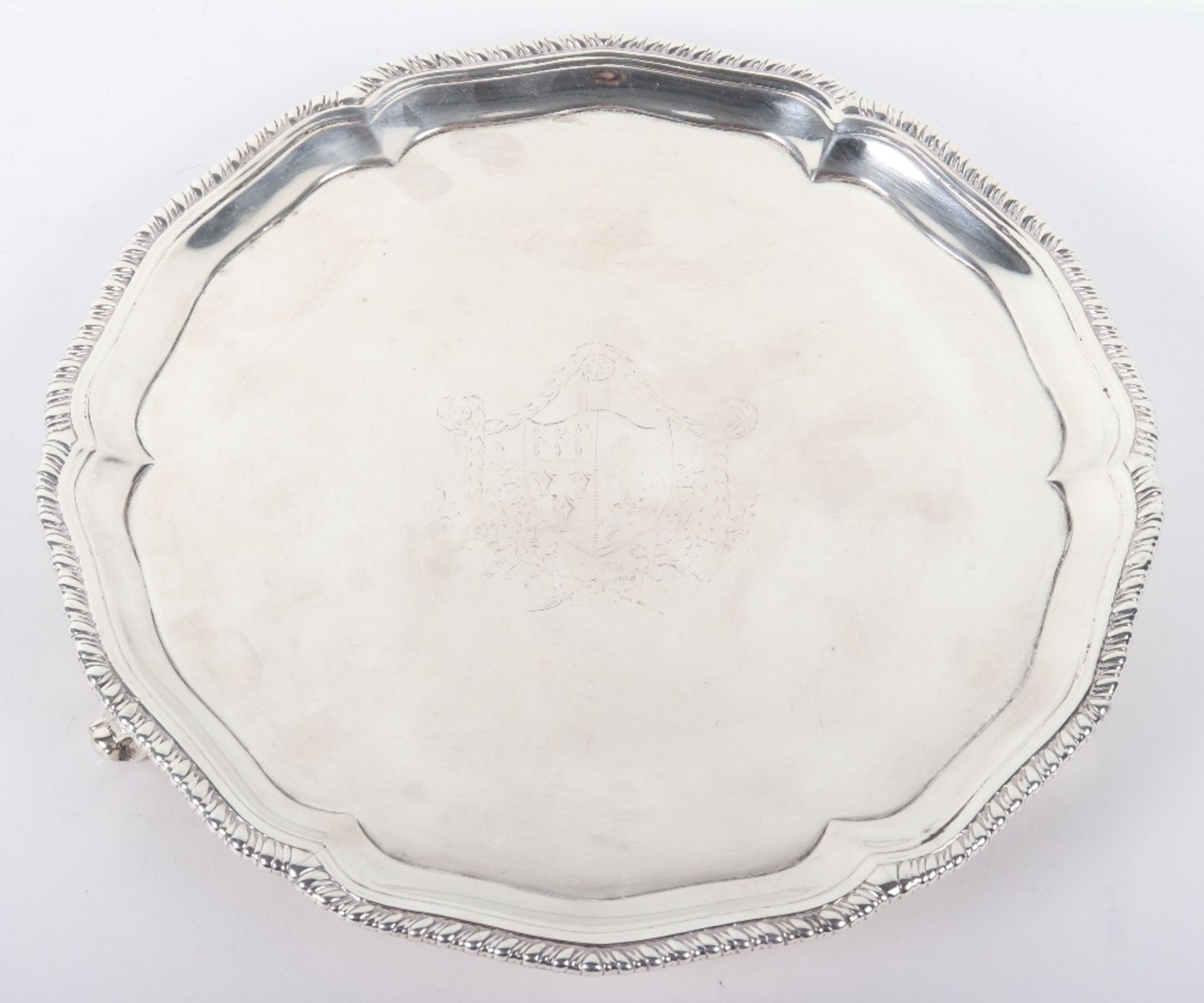 A George II silver salver, John Carter, London 1732