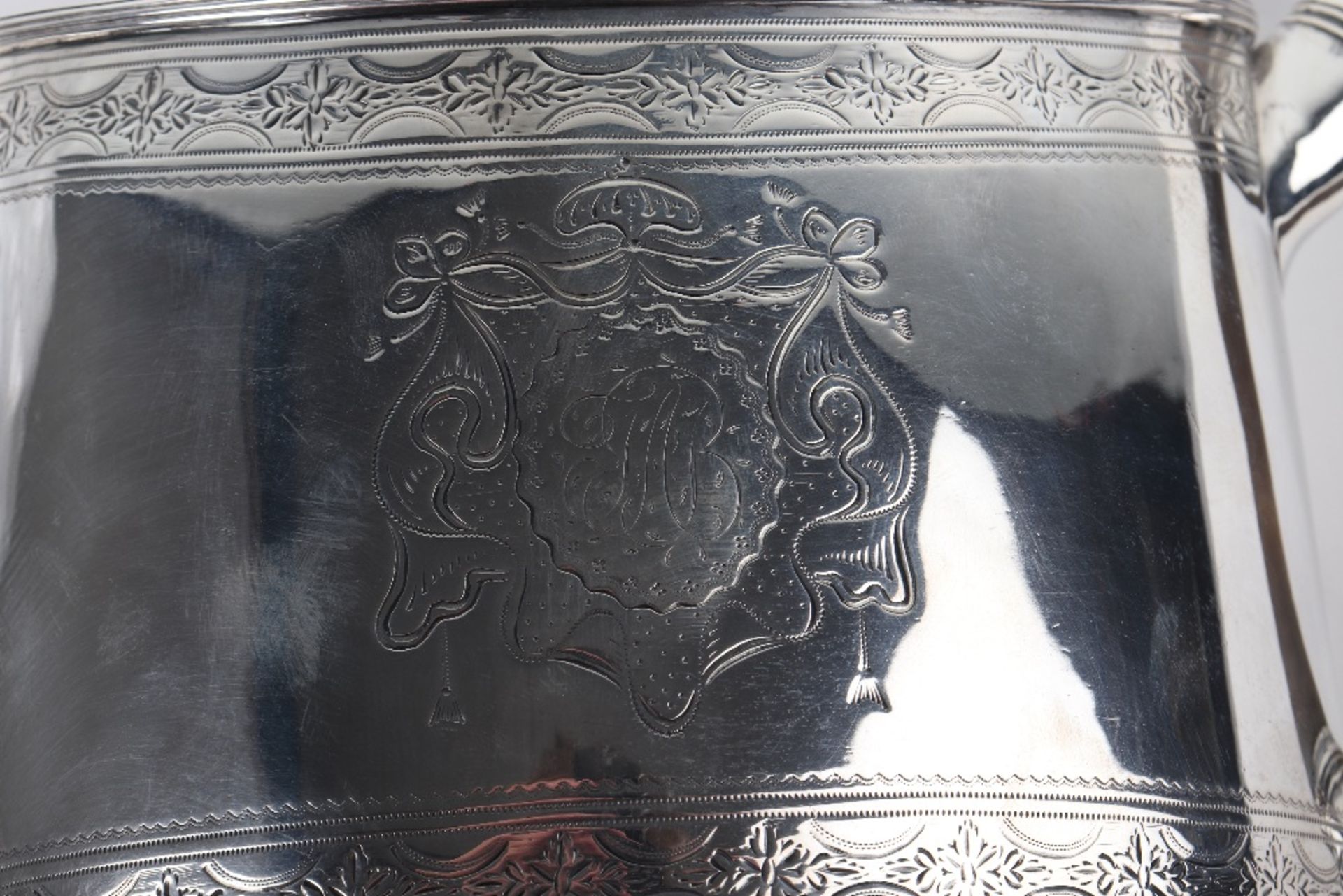 A George III silver teapot, Patrick & Anne Bateman, London 1791 - Bild 13 aus 15
