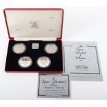 Royal Mint ‘The Queen Elizabeth II Collection 1972-1981’ four Silver Proof Crowns