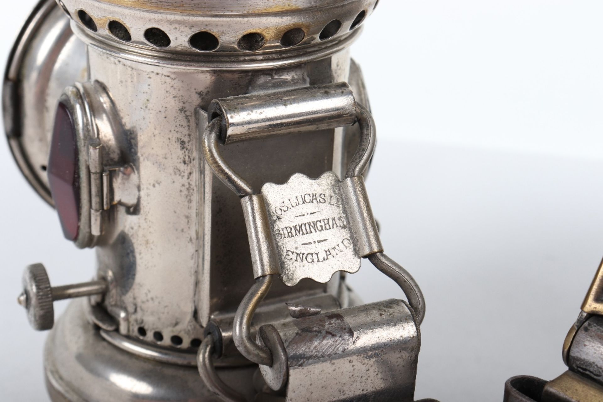 Two Jos Lucas Ltd bicycle oil lamps - Image 3 of 4