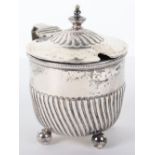 A Victorian silver mustard pot, Henry Wilkinson & Co, Birmingham 1876