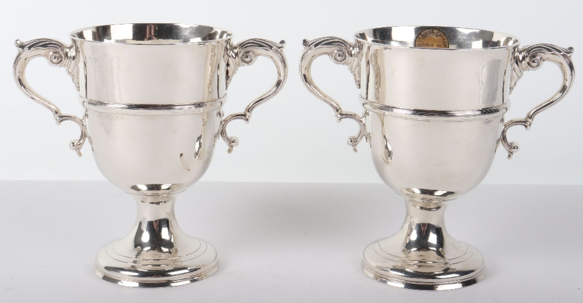 A pair of 18th century Irish twin handled cups, Joseph Jackson, Dublin 1787