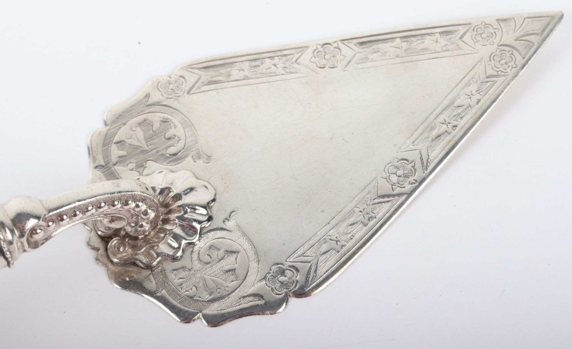 An all silver cake slice, Thomas White, Birmingham 1870 - Image 6 of 6