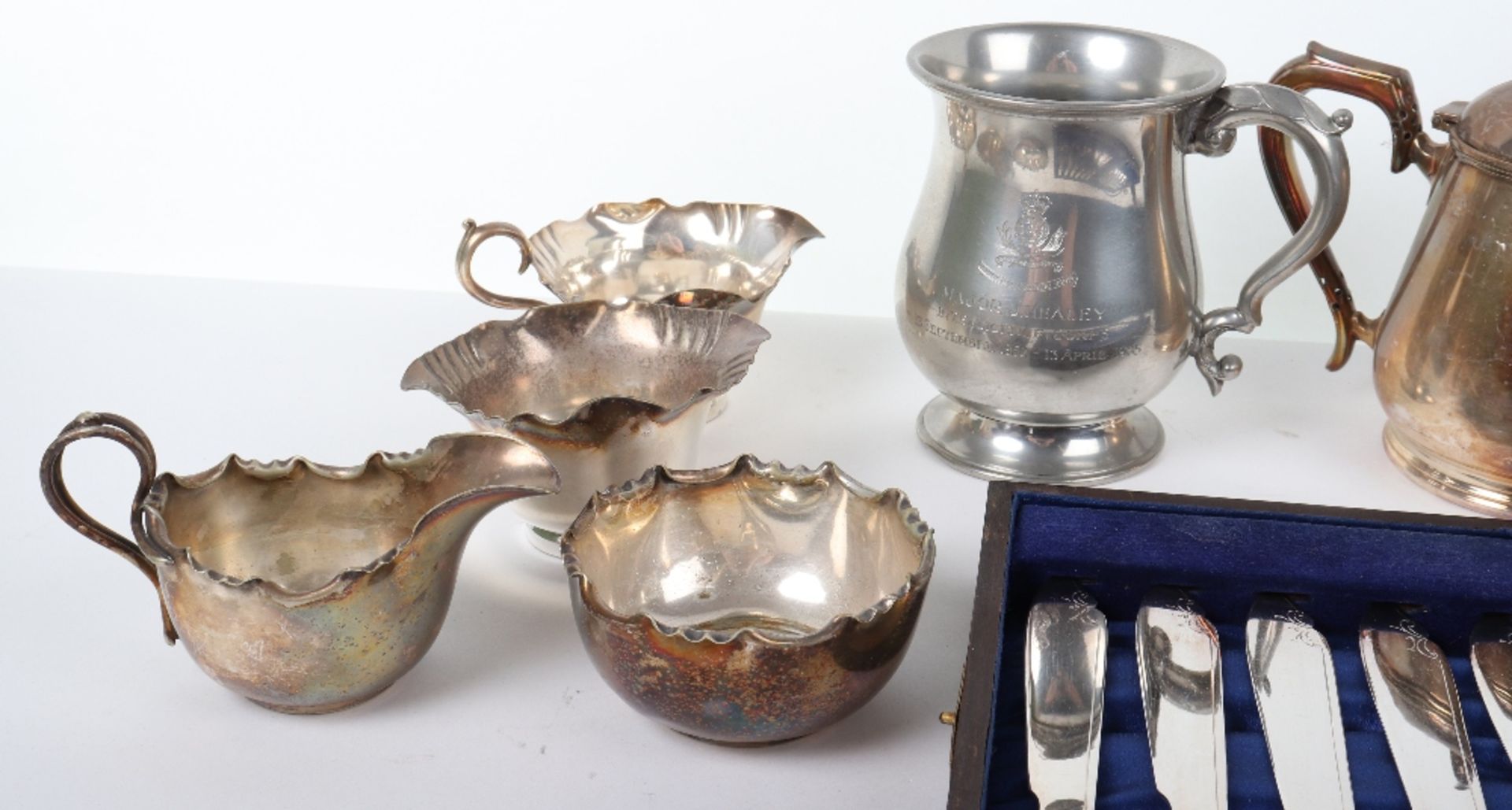 A mix of silver plated items - Image 3 of 6