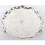 A George III silver salver, London 1774