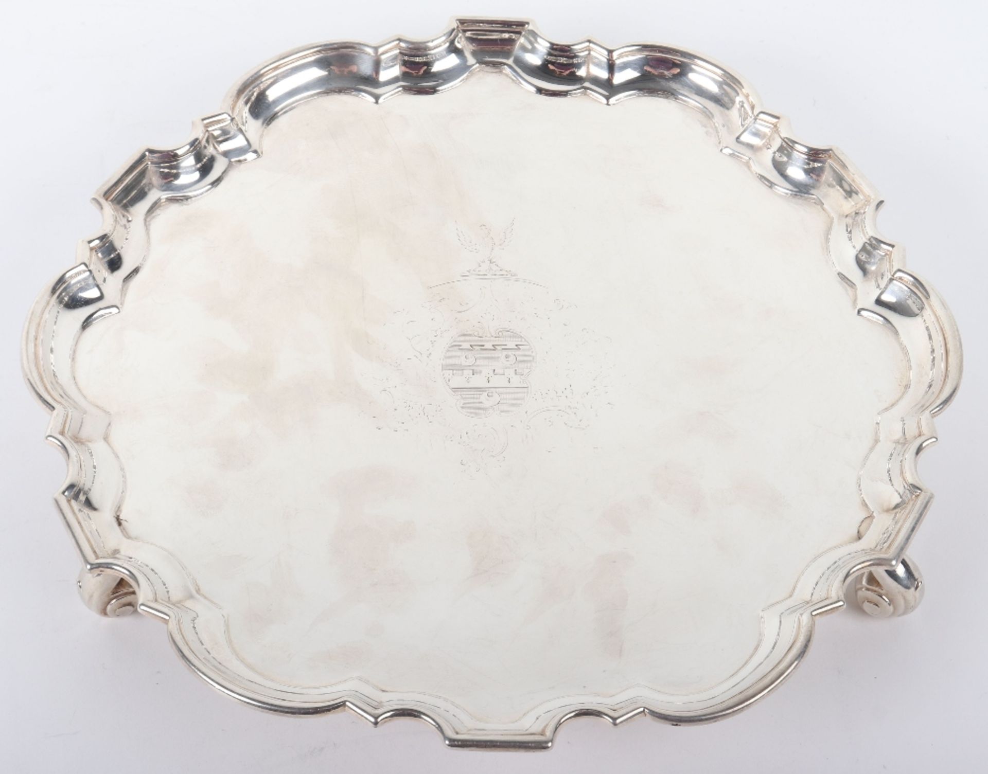A George III silver salver, London 1774