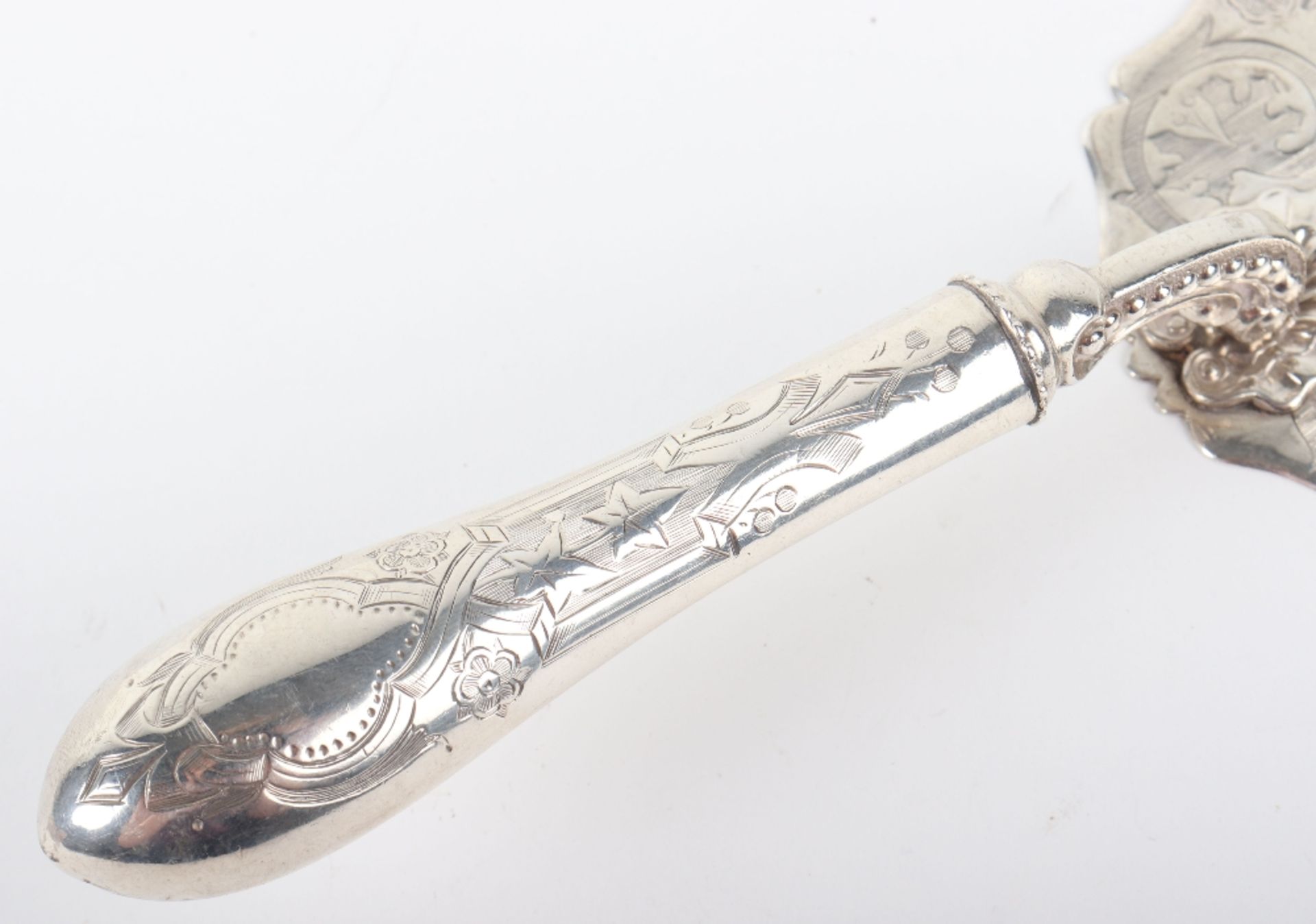 An all silver cake slice, Thomas White, Birmingham 1870 - Image 5 of 6