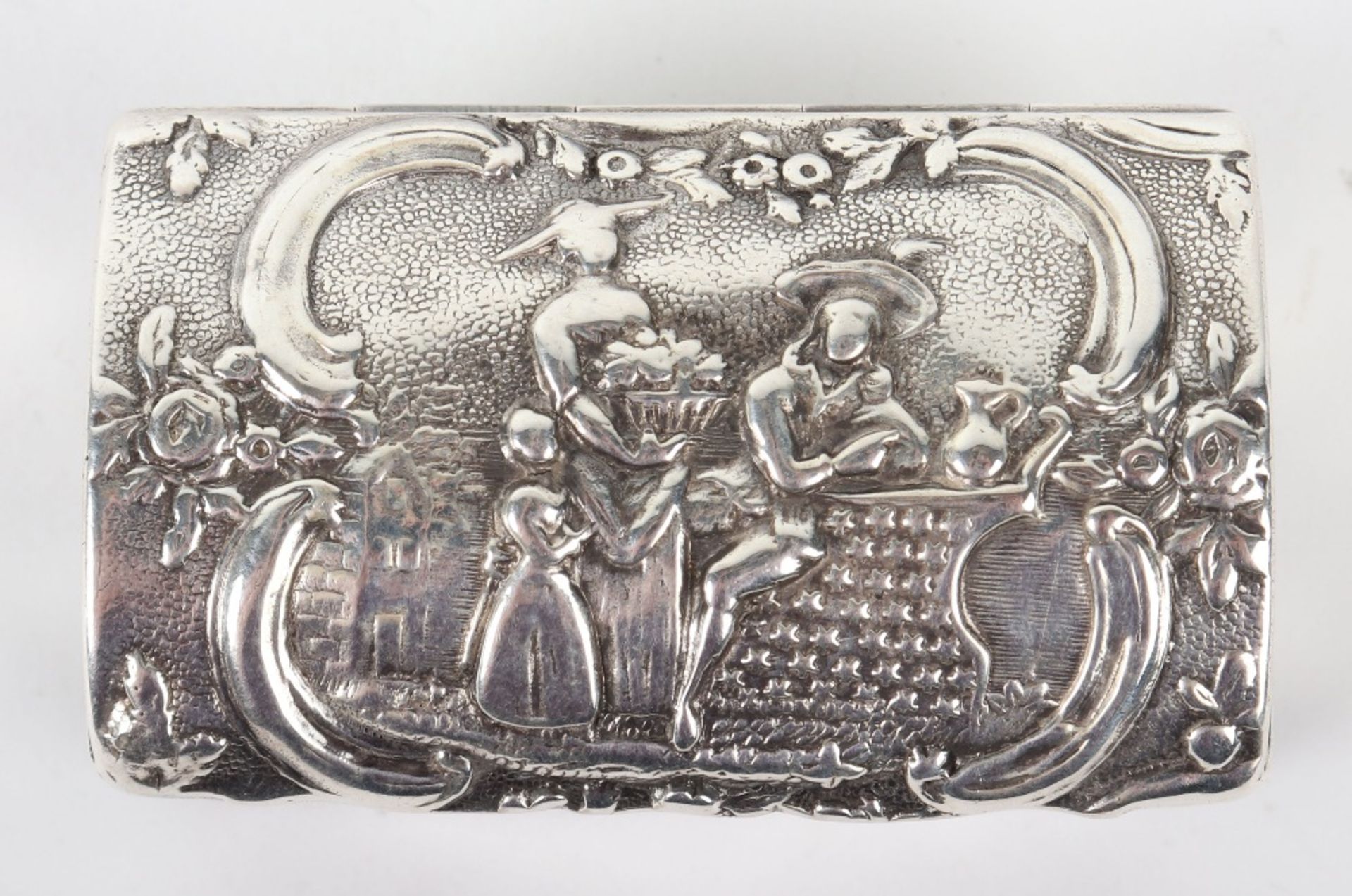 An 18th century Dutch silver box, Amsterdam, - Image 5 of 6