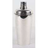 An Italian silver (.800) cocktail shaker