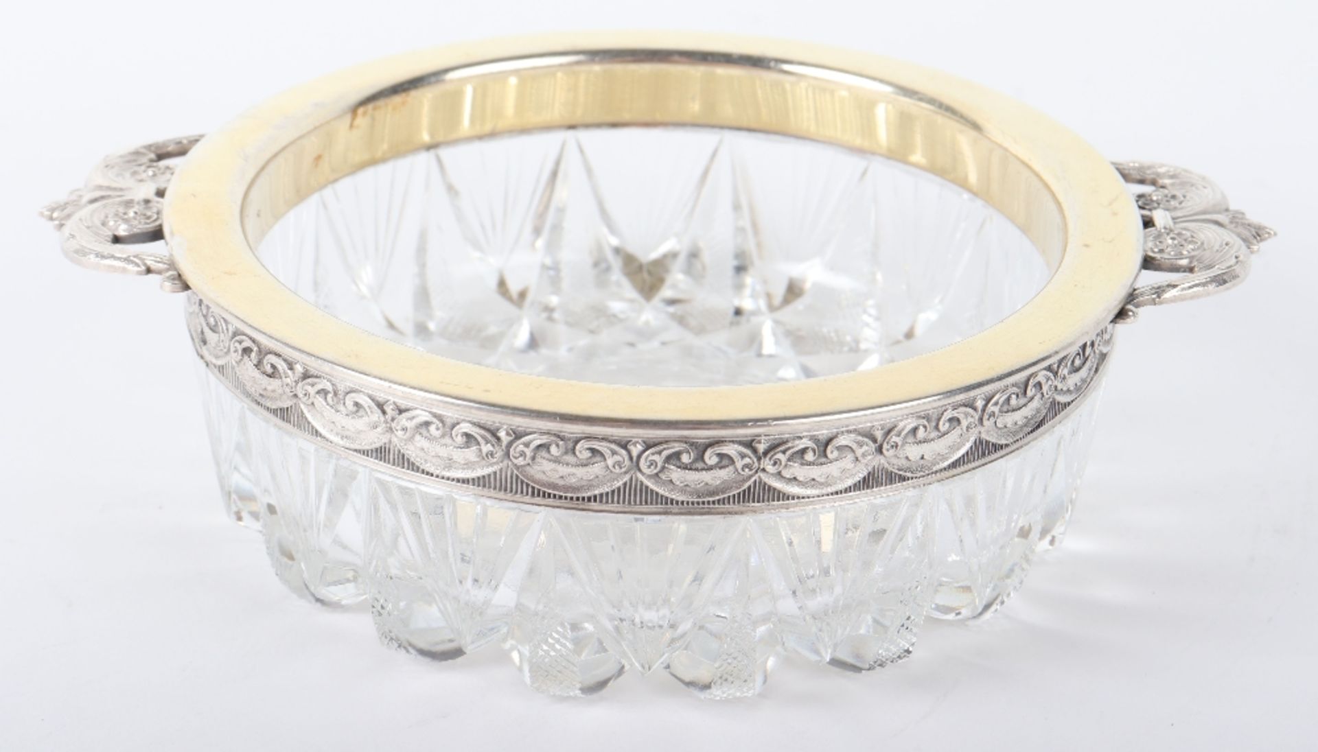 A Russian silver and glass bowl - Image 2 of 5