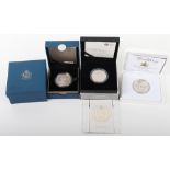 Three Royal Mint silver coins