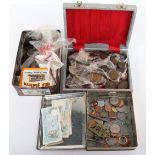 A large selection of 19th and 20th century copper coinage in tins