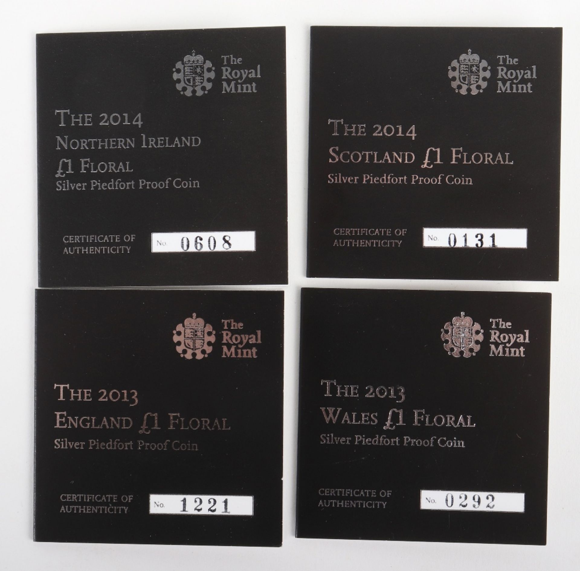 Royal Mint ‘Icons of a Nation The Floral’ 2014 One Pound four coin collection - Bild 3 aus 3