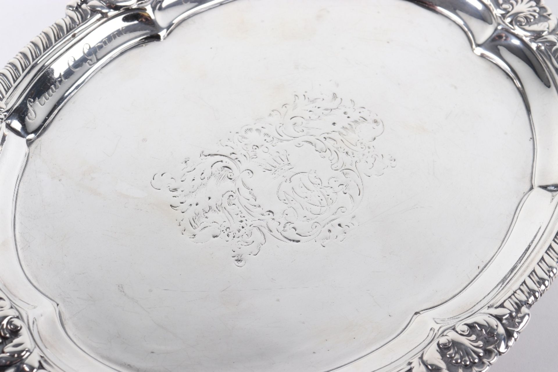 A Paul Storr oval salver, London 1813 - Bild 7 aus 12