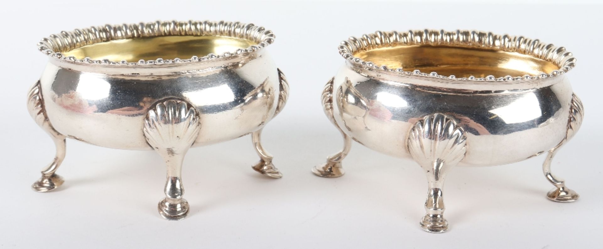 A pair of 18th century salts, possibly William Cripps, London 1770