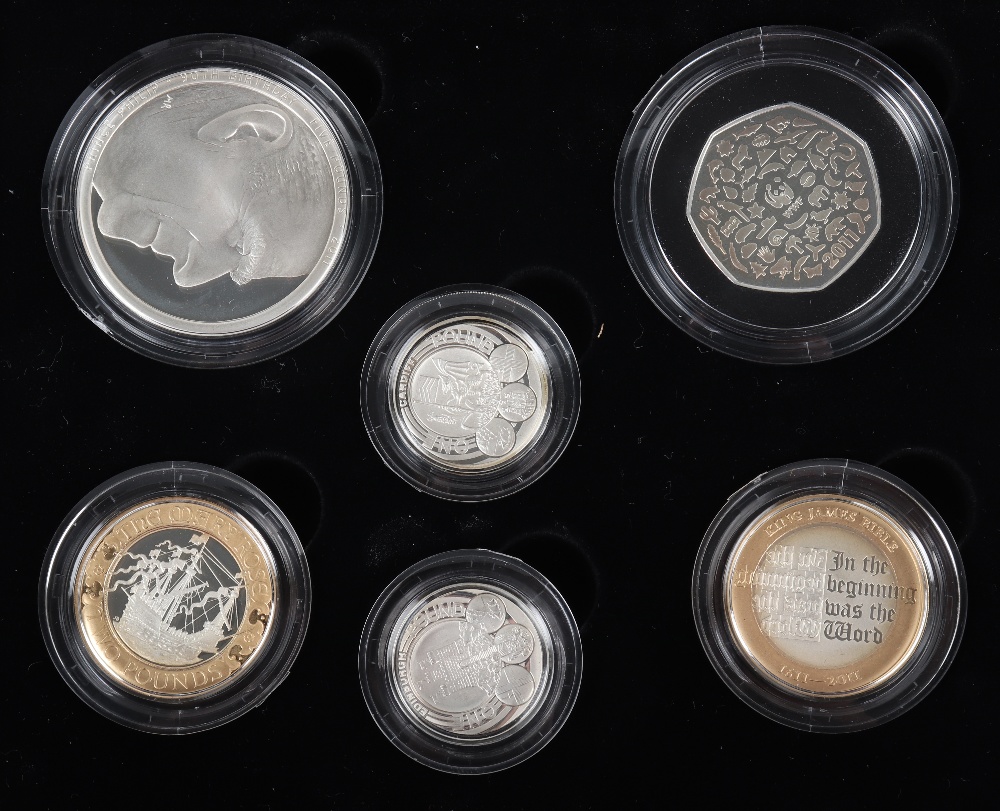 Royal Mint 2011 Silver Piedfort Set - Image 2 of 4