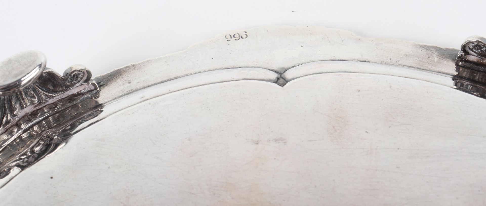 A Paul Storr oval salver, London 1813 - Bild 10 aus 12