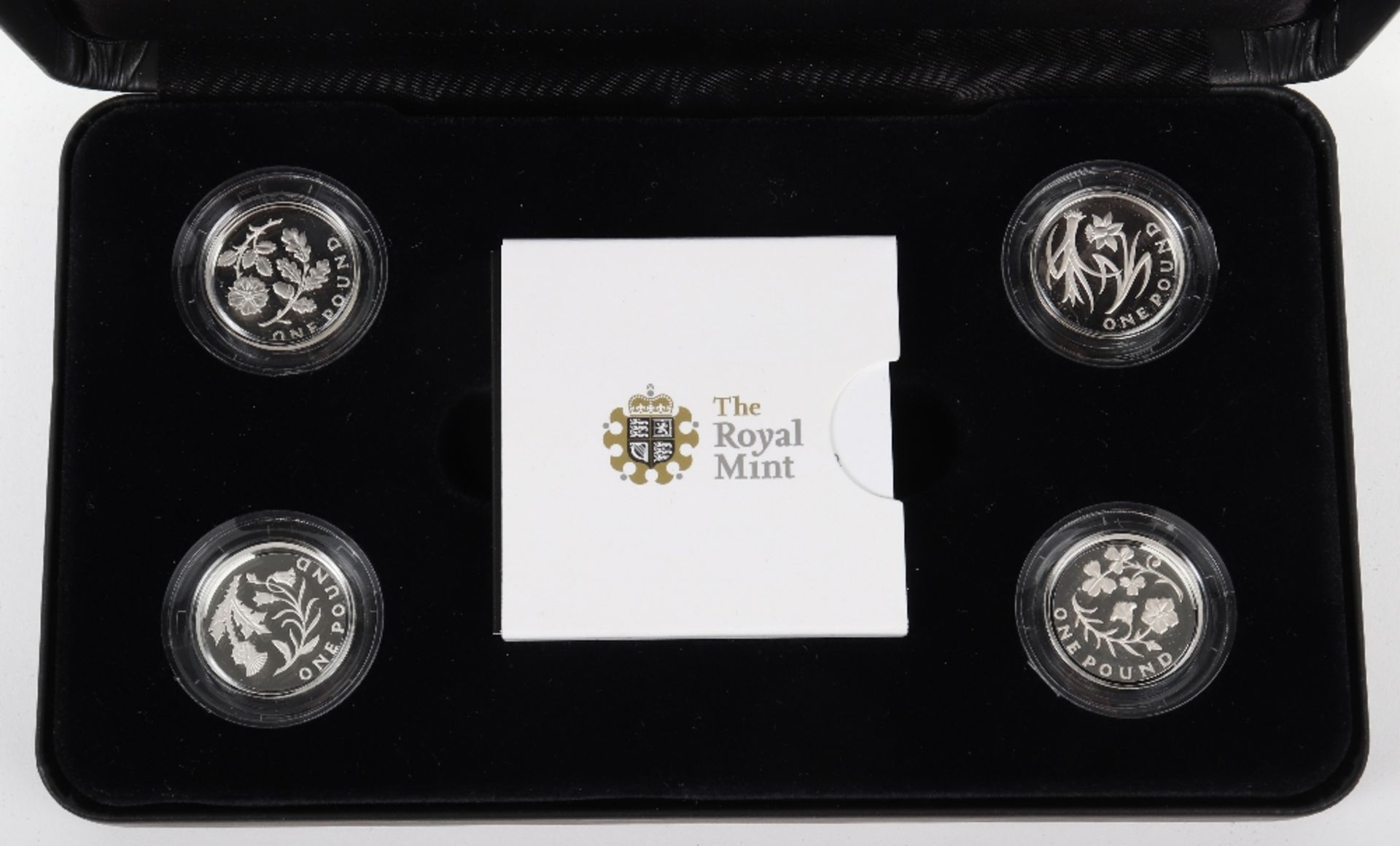 Royal Mint ‘Icons of a Nation The Floral’ 2014 One Pound four coin collection - Bild 2 aus 3