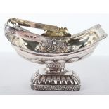 A 19th century Russian silver gilt sweet basket, 1852