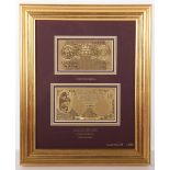 Bank of England 99.9% ‘Pure Gold Notes’ Ten Shillings and Five Pounds
