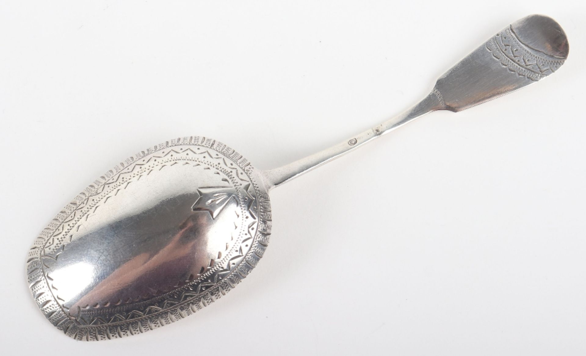 A Russian silver caddy spoon, 19th century, - Image 3 of 5